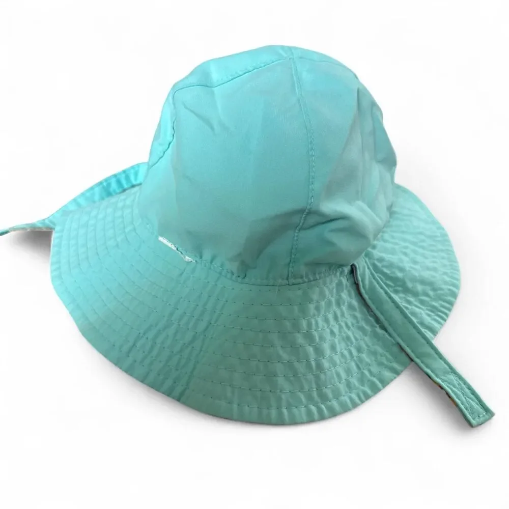 Carter’s Reversible Floral Baby Sun Hat | Toddler Bucket Hat | Aqua & Retro Flow